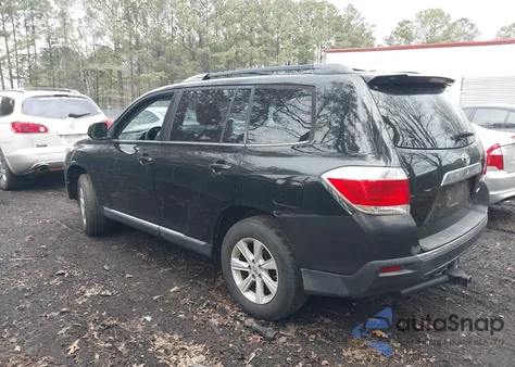 2013 Toyota Highlander Se V6 from USA, damaged, VIN 5TDBK3EH6DS248128